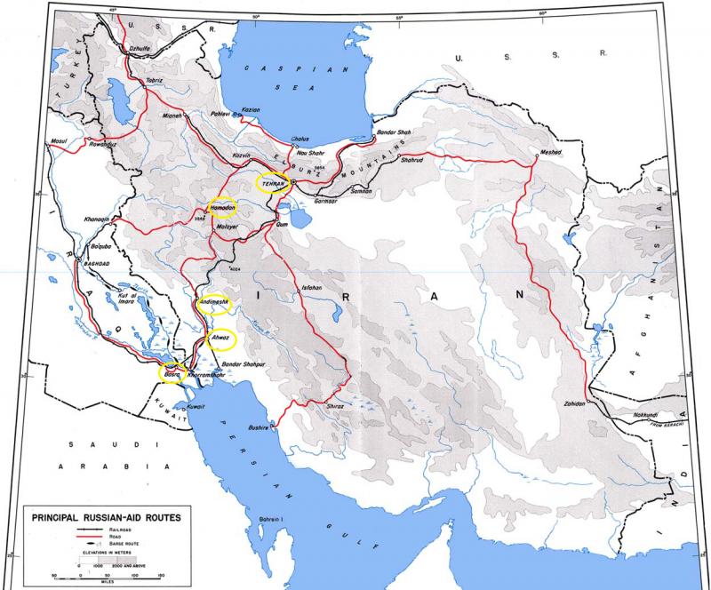 Mapping Aubrey J. Weeks Photos on the Persian Corridor