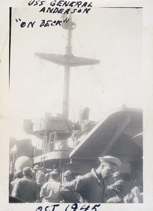 USS General Anderson 'On Deck'