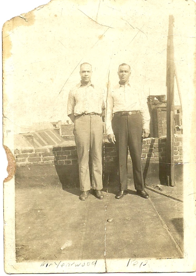 Augustus Weekes “Pop” (right) and Mr. Yearwood.