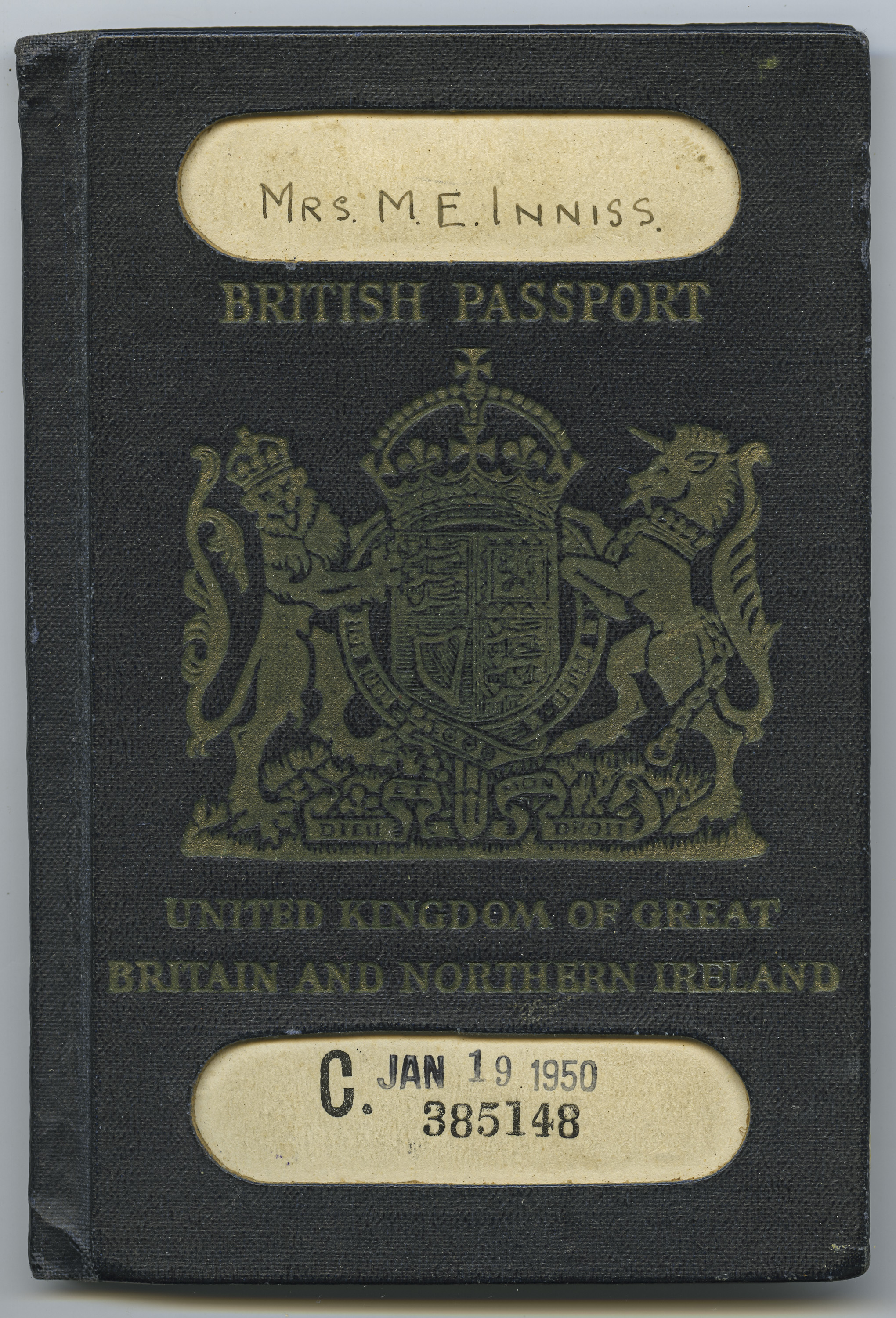 British Passport Cover.