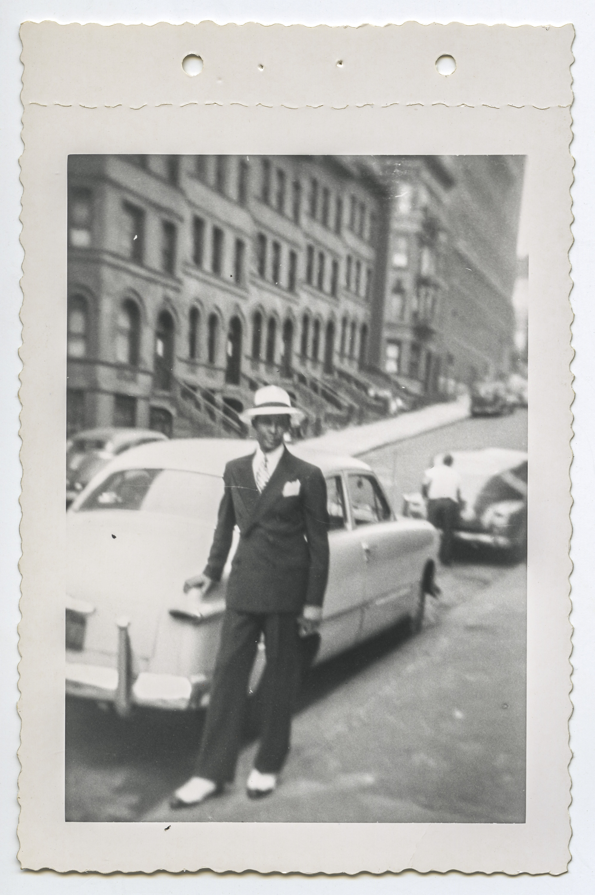 Edgar 'Fred' Inniss in New York, most likely Harlem, in the 1940s.