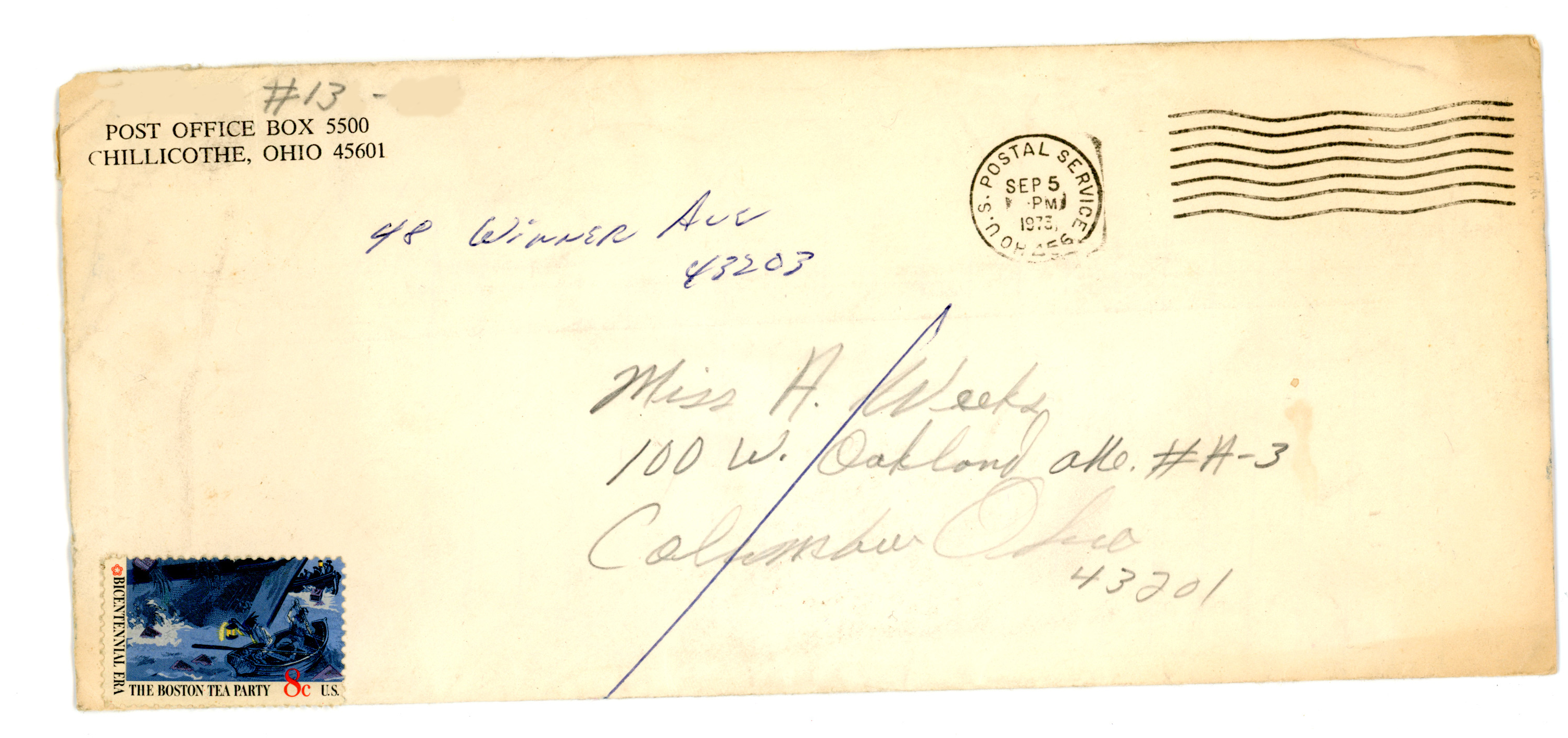 Envelope from Br. Jawonza’s Letter