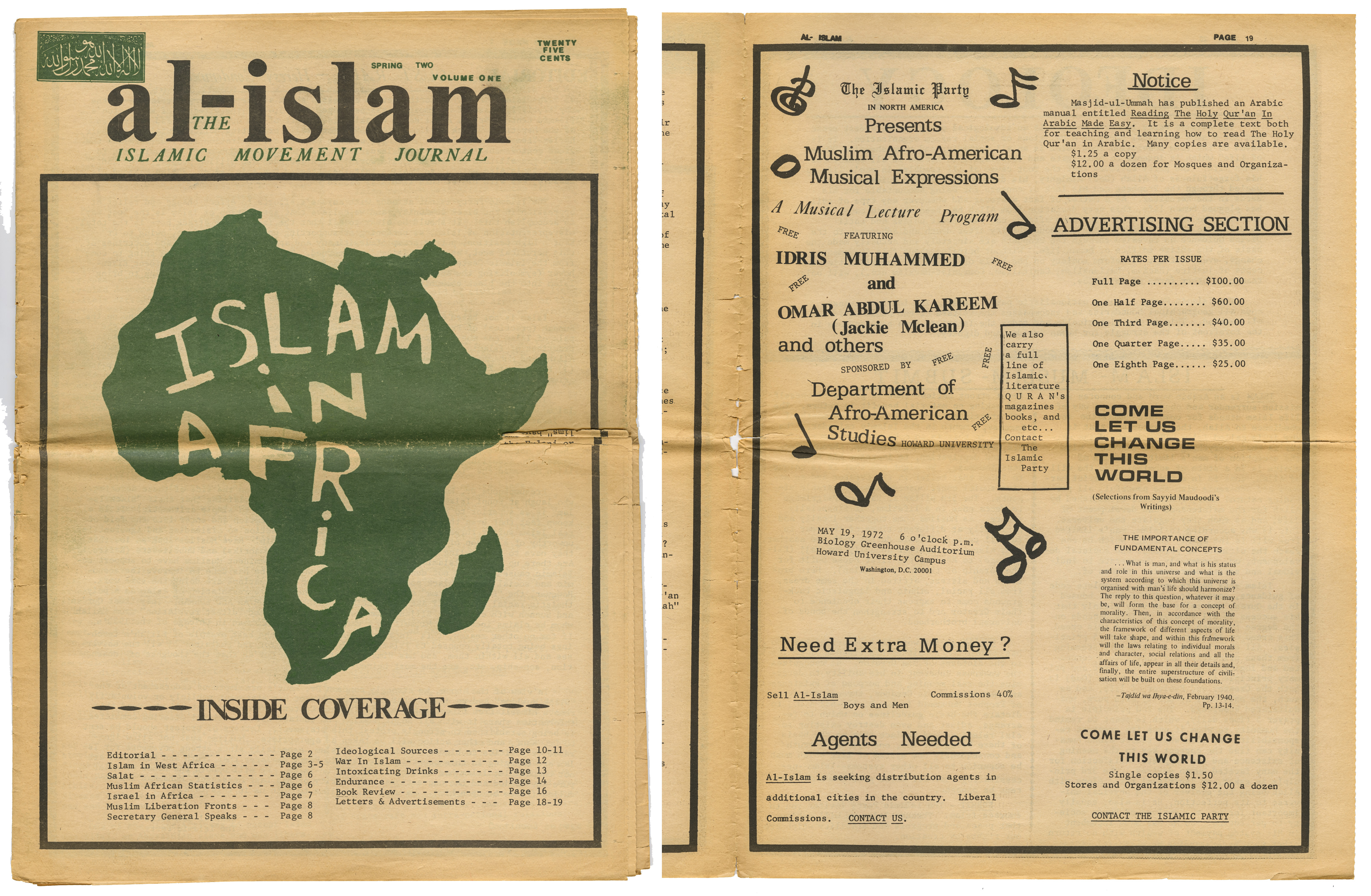 Islam in Africa and Muslim Afro-American Musical Expressions